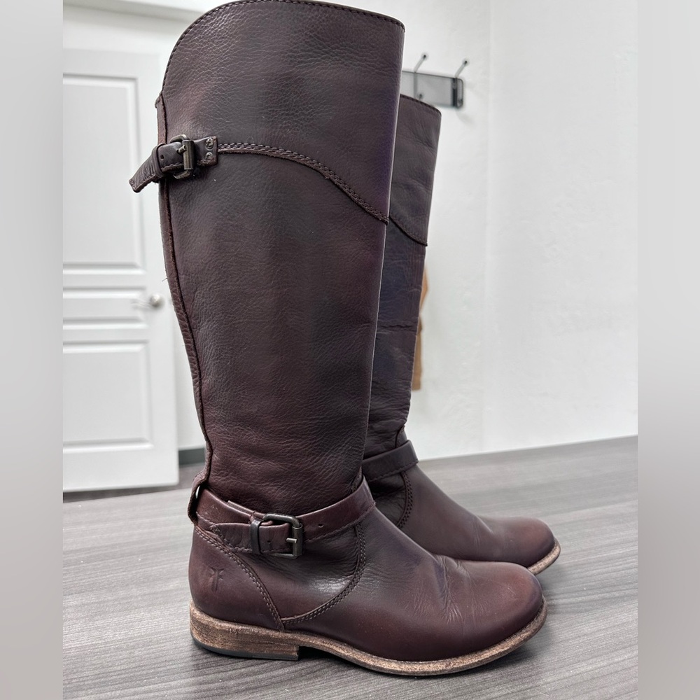 Frye Brown Leather Riding Boots